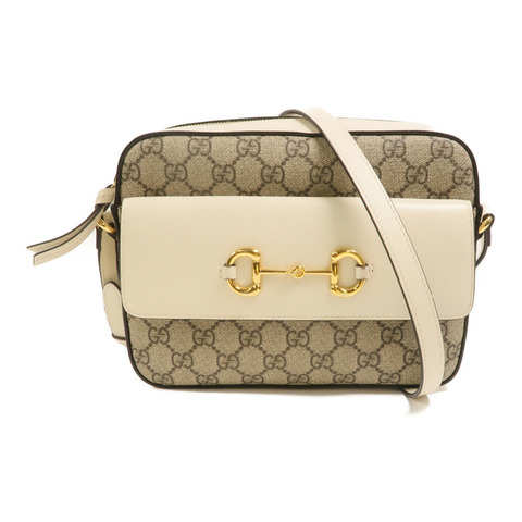 GUCCI 塗層帆布Horsebit 1955 Small肩背袋