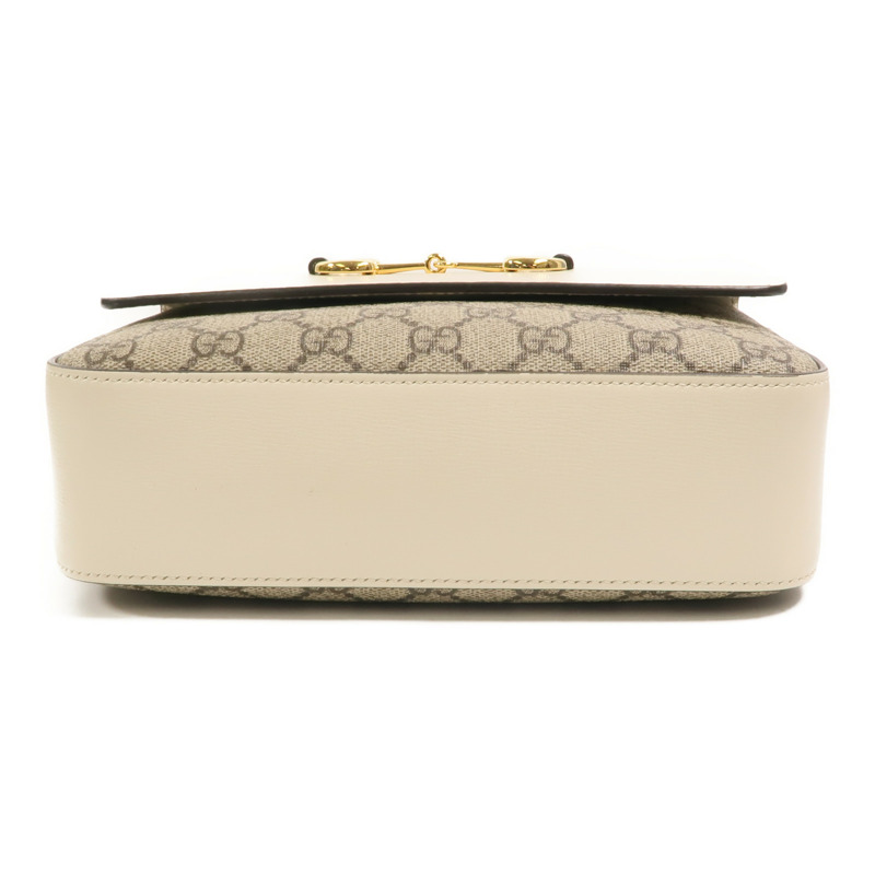 GUCCI 塗層帆布Horsebit 1955 Small肩背袋-3