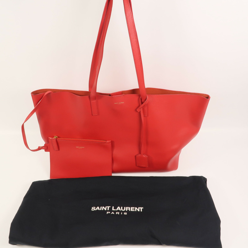 SAINT LAURENT 牛皮皮革Tote Bag手挽袋-10