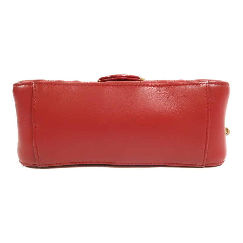 GUCCI 牛皮皮革GG Marmont手挽肩背兩用袋-3