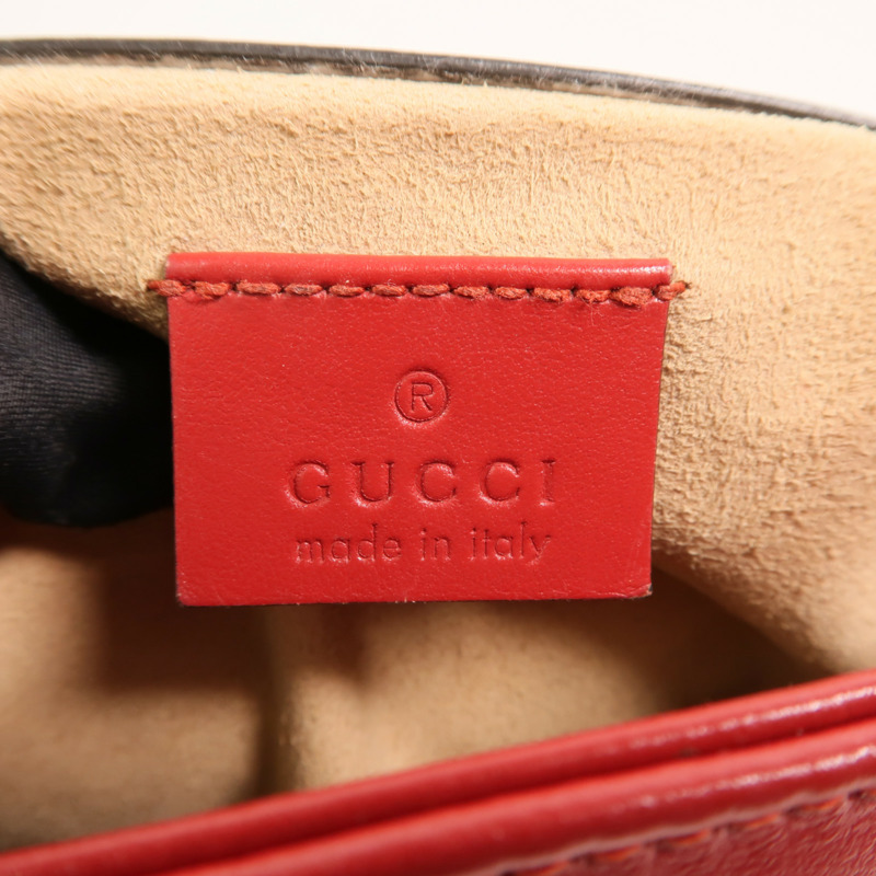 GUCCI 牛皮皮革GG Marmont手挽肩背兩用袋-5