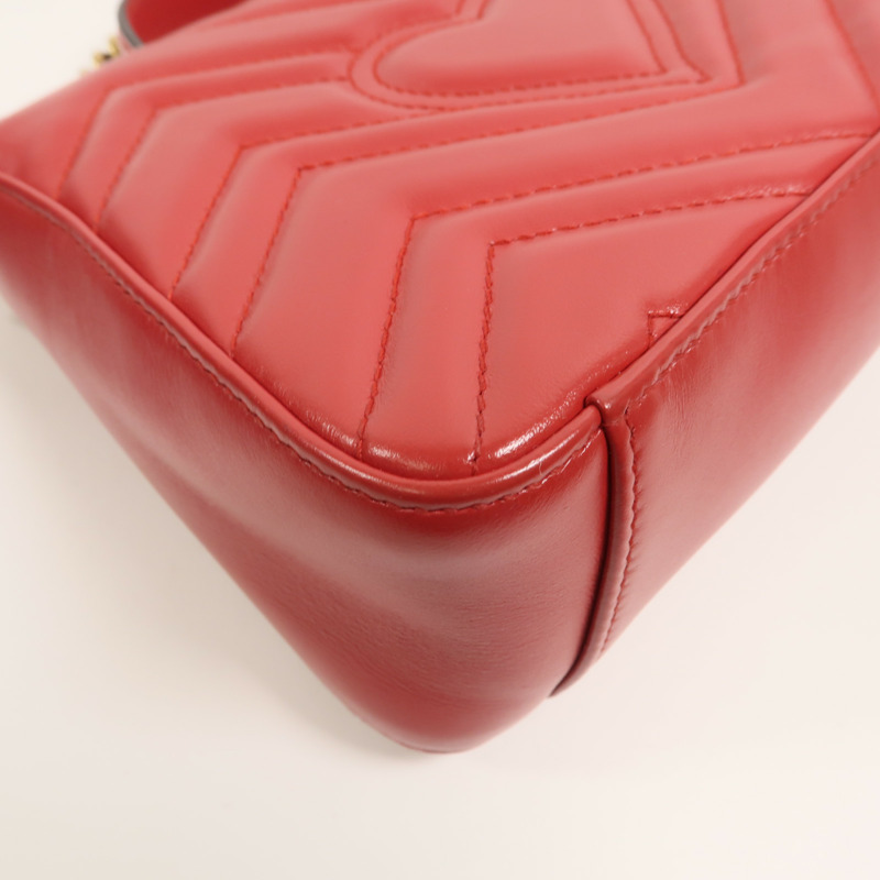 GUCCI 牛皮皮革GG Marmont手挽肩背兩用袋-13