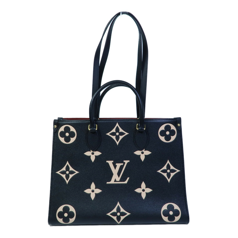 LOUIS VUITTON Monogram Empreinte OnTheGO MM手挽肩背兩用袋-1