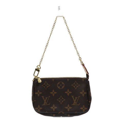 LOUIS VUITTON Monogram Mini Pochette Accessoires鏈帶手挽袋