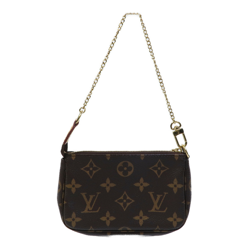 LOUIS VUITTON Monogram Mini Pochette Accessoires鏈帶手挽袋-1