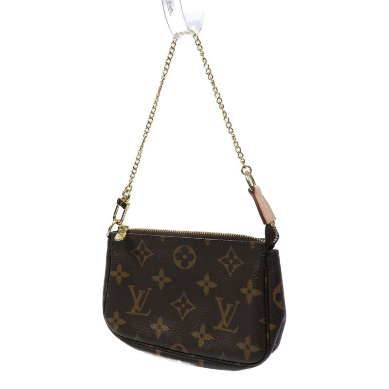 LOUIS VUITTON Monogram Mini Pochette Accessoires鏈帶手挽袋-2