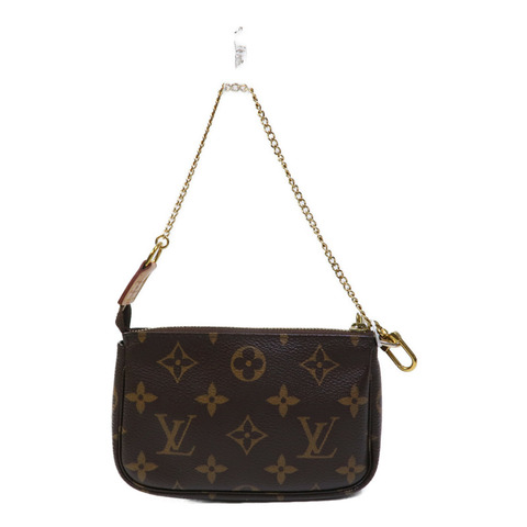 LOUIS VUITTON Monogram Mini Pochette Accessoires鏈帶手挽袋