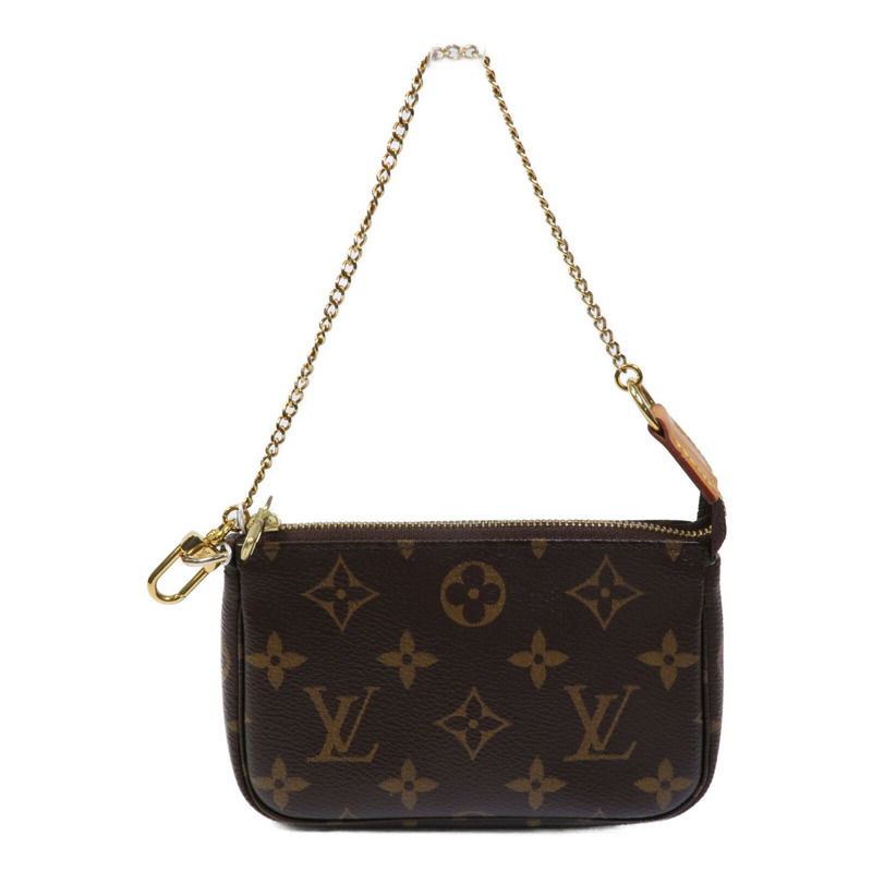 LOUIS VUITTON Monogram Mini Pochette Accessoires鏈帶手挽袋-1