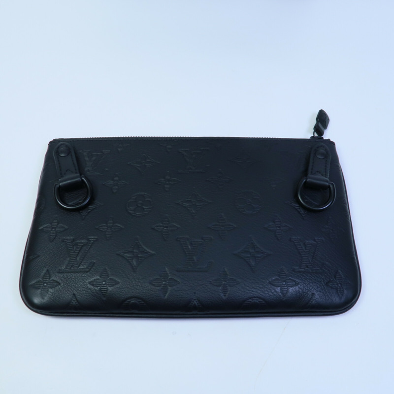 LOUIS VUITTON Monogram Shadow Trio Messenger肩背袋-10
