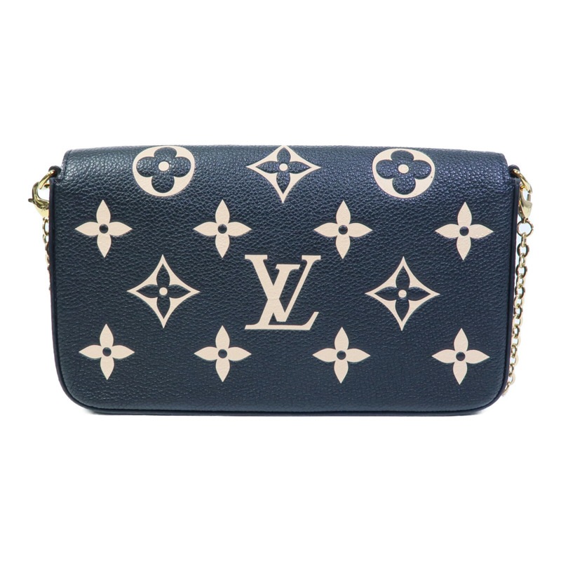 LOUIS VUITTON Monogram Felicie Pochette鏈帶肩背袋-1