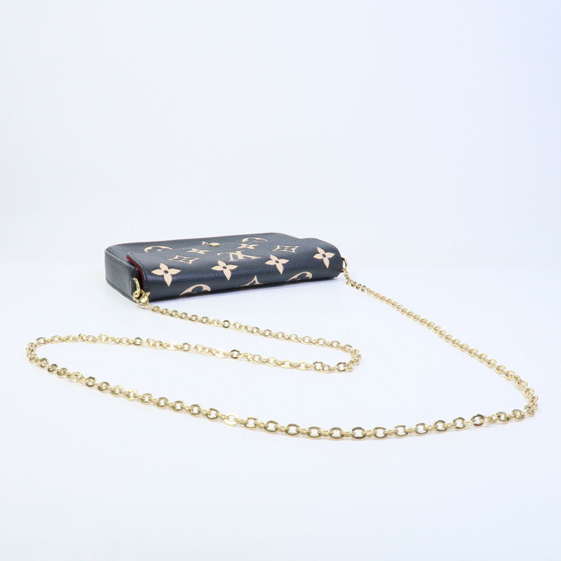 LOUIS VUITTON Monogram Felicie Pochette鏈帶肩背袋-8