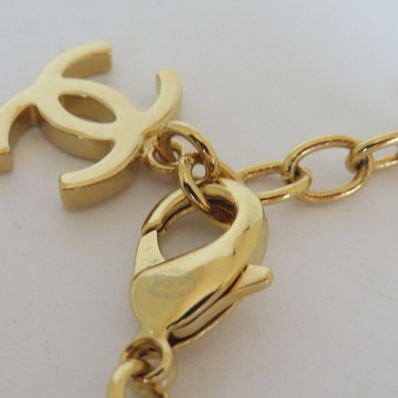 【巴黎站二手名牌專賣店】＊現貨＊CHANEL 香奈兒 真品＊ABC950金色星星黑愛心COCO吊墜項鍊-4