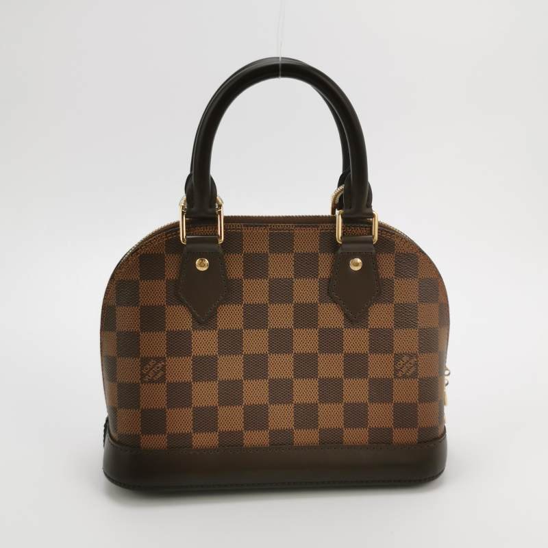 Louis Vuitton (LV) AlmaBB牛皮棋盤格貝殼包斜背包單肩包晶片款-4