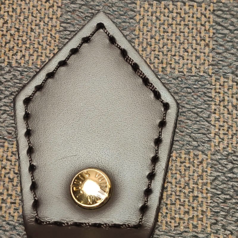 Louis Vuitton (LV) AlmaBB牛皮棋盤格貝殼包斜背包單肩包晶片款-13