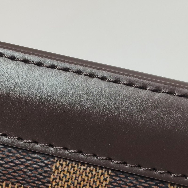 Louis Vuitton (LV) AlmaBB牛皮棋盤格貝殼包斜背包單肩包晶片款-15