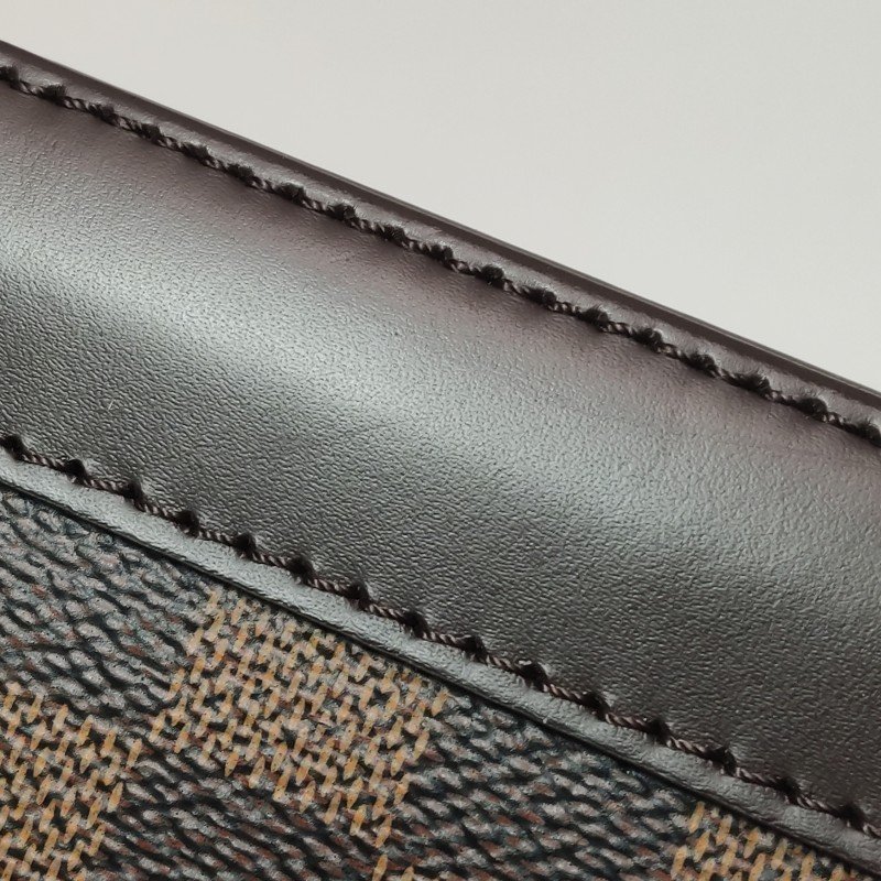 Louis Vuitton (LV) AlmaBB牛皮棋盤格貝殼包斜背包單肩包晶片款-16