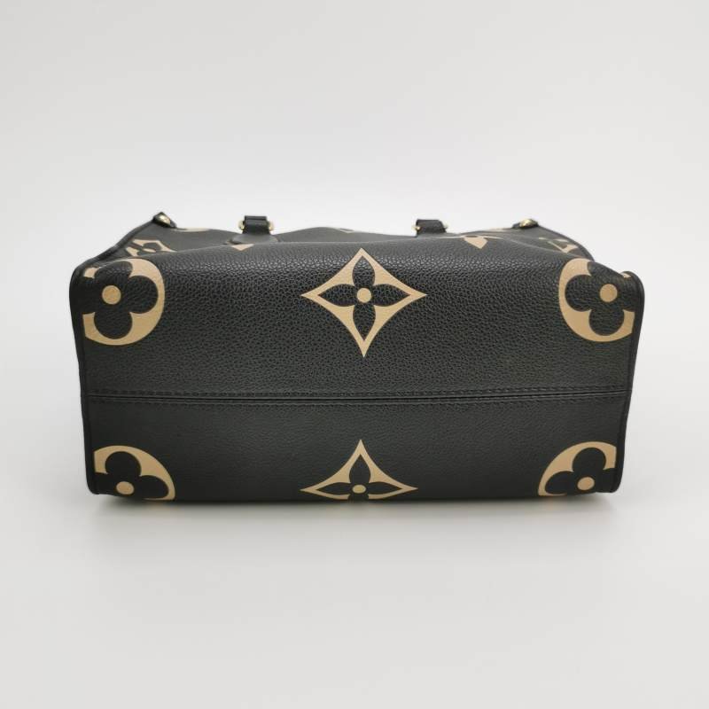 Louis Vuitton (LV) Onthego小號牛皮Gaint Monogram托特包斜背包單肩包晶片款-5