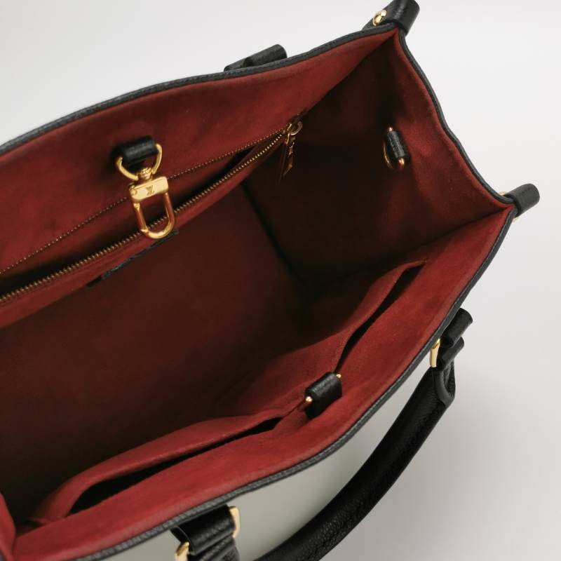 Louis Vuitton (LV) Onthego小號牛皮Gaint Monogram托特包斜背包單肩包晶片款-6