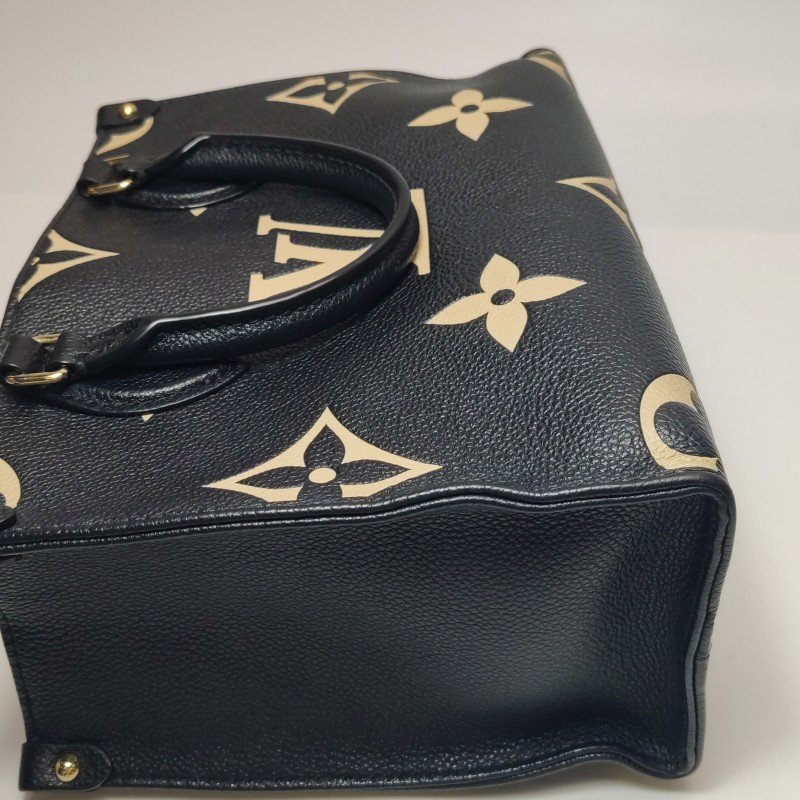 Louis Vuitton (LV) Onthego小號牛皮Gaint Monogram托特包斜背包單肩包晶片款-21