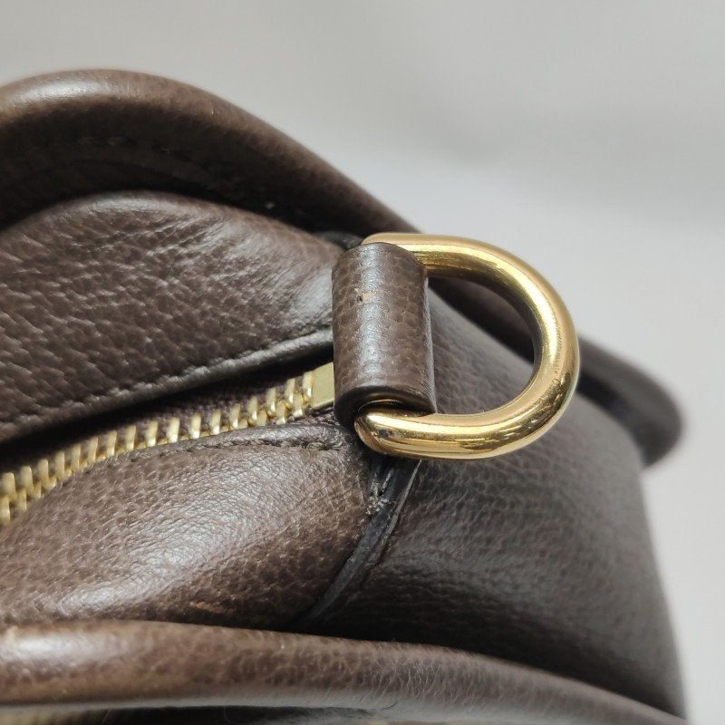 Gucci Jumbo牛皮帆布雙G老花斜背包單肩包-11