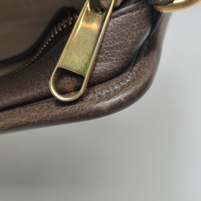 Gucci Jumbo牛皮帆布雙G老花斜背包單肩包-17