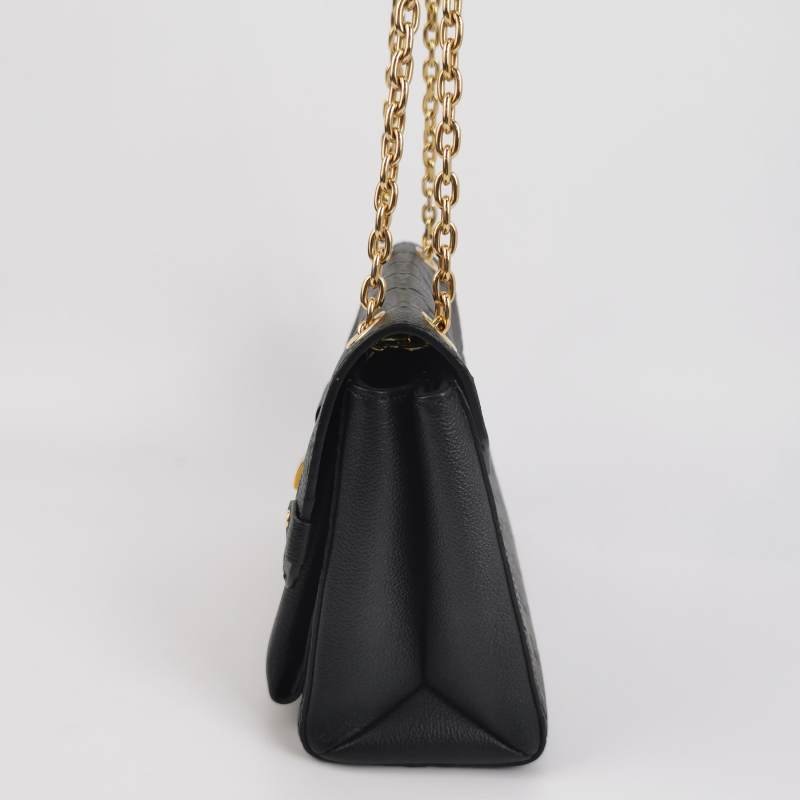 Louis Vuitton (LV) Vavin小號牛皮壓花純色鎖扣單肩包-2