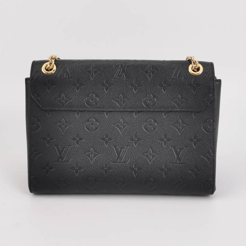 Louis Vuitton (LV) Vavin小號牛皮壓花純色鎖扣單肩包-4