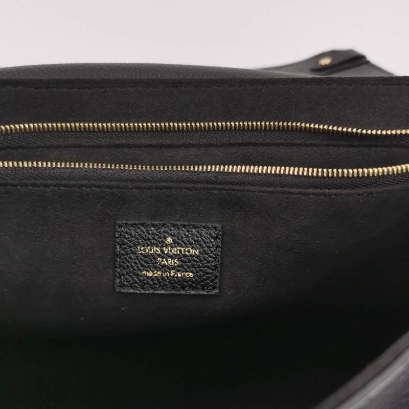 Louis Vuitton (LV) Vavin小號牛皮壓花純色鎖扣單肩包-7