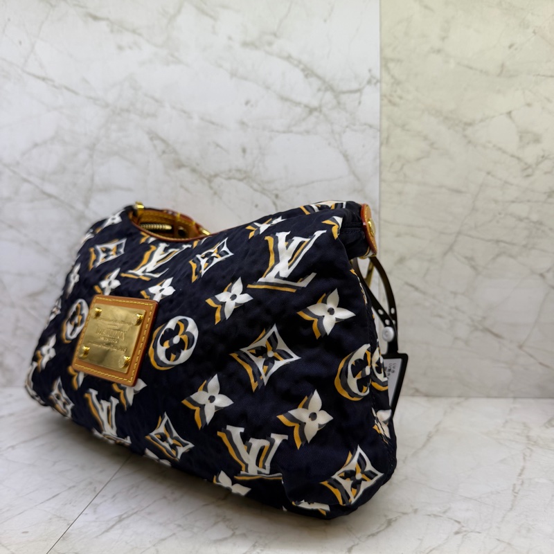 LV藍色幻影郵輪HOBO手提腋下包-2