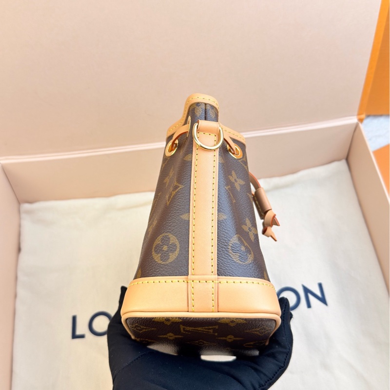 全新現貨 LV 當月票 noe小水桶老花 五金帶膜-3
