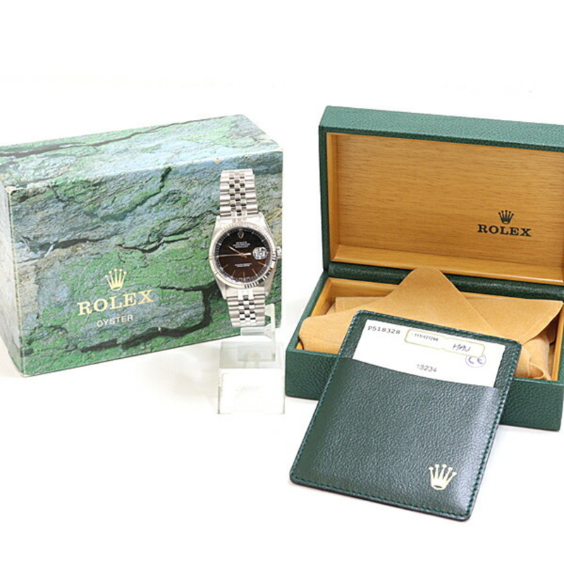 勞力士 Datejust 16264 P 序號（2000 年款），黑色錶盤，自動上鍊。-1