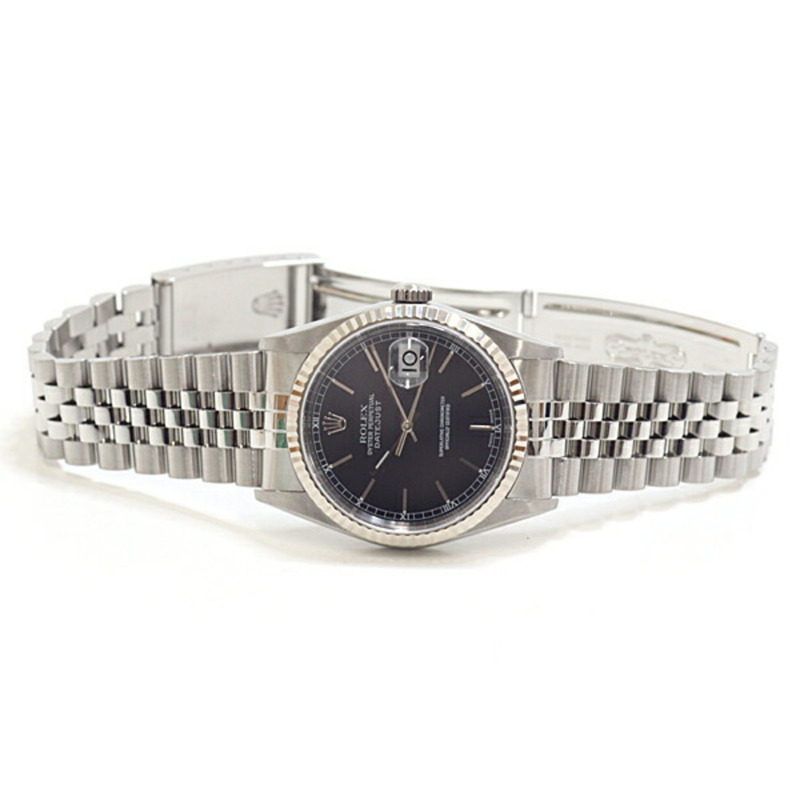 勞力士 Datejust 16264 P 序號（2000 年款），黑色錶盤，自動上鍊。-2