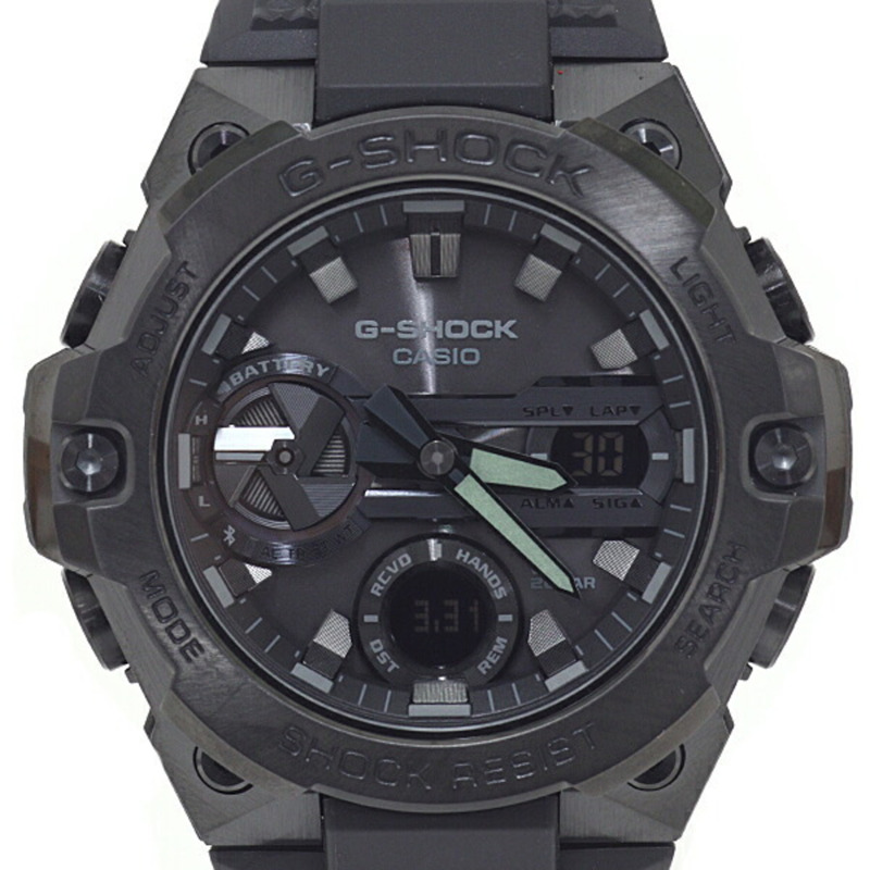卡西歐 G-Shock GST-B400BB-1AJF 男士手錶，太陽能動力，20 ATM 防水，黑色錶盤，全新未使用-0