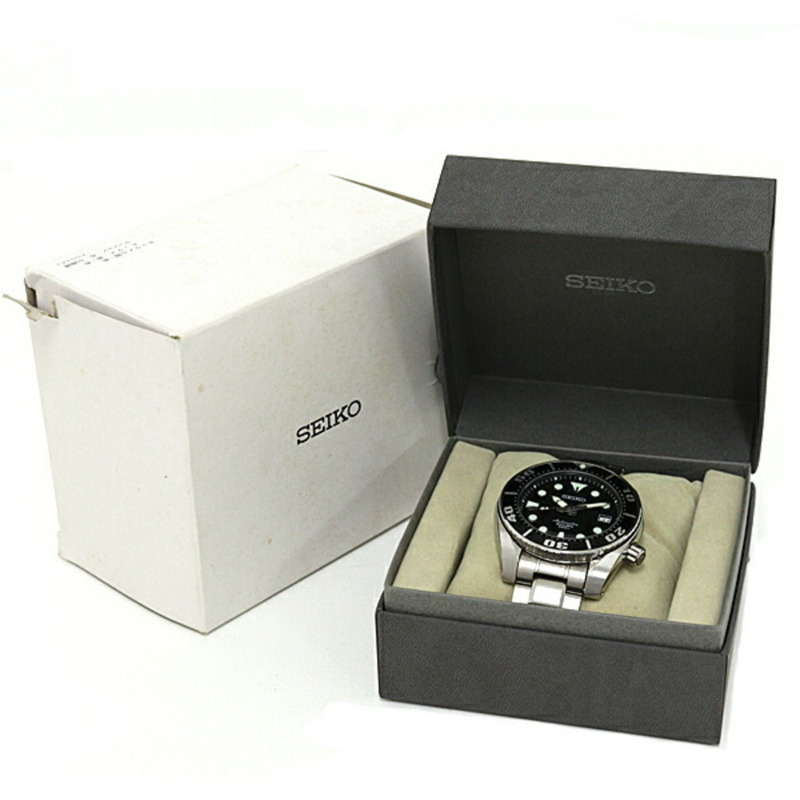 精工 Sumo Prospex 潛水錶 200 公尺男士腕錶 黑色 6R15-00G0 錶盤 自動機械錶-1