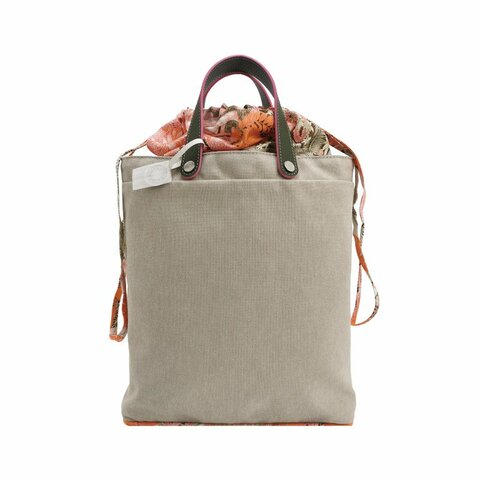 Hermes 手袋帆布Clemence（TC）牛皮銀扣V6橄欖綠彩色