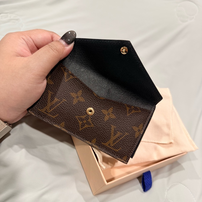 Louis Vuitton Recto Verso 絕版老花 卡片零錢包 近全新 狀況良好-2