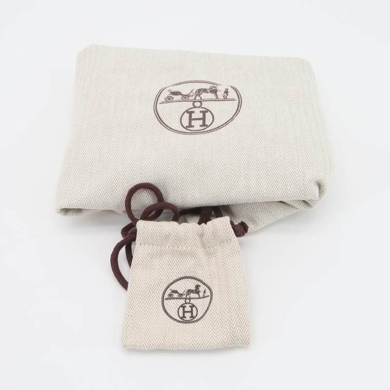 Hermes Herbag31馬鞍釘鎖扣斜挎包單肩包Hunter牛皮帆布銀扣粉色棕色Z刻-8