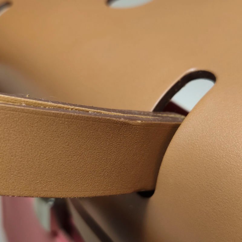 Hermes Herbag31馬鞍釘鎖扣斜挎包單肩包Hunter牛皮帆布銀扣粉色棕色Z刻-10