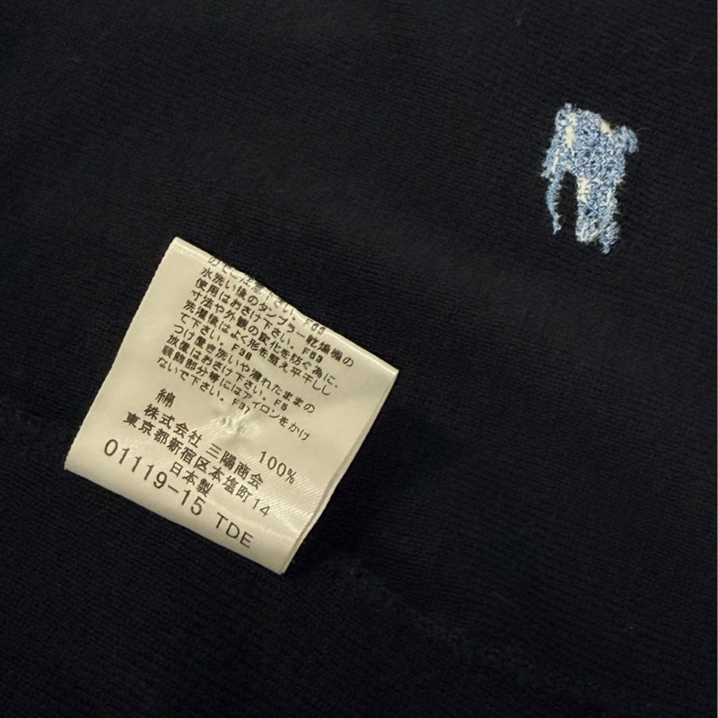 BURBERRY 藍標 黑色經典格紋滾邊針織戰馬開襟外套-9