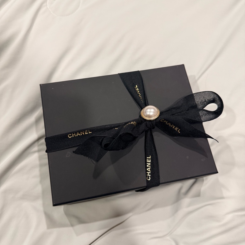 Chanel 19 mini 三折短夾 全新 黑銀 保卡款-5