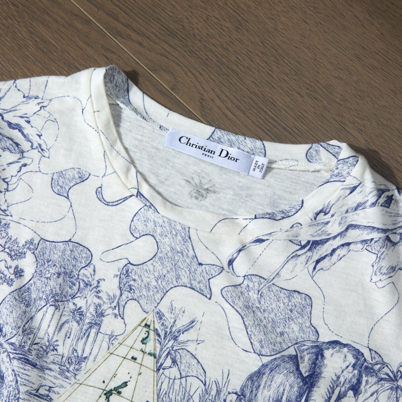 🎉店慶福利款🎉DIOR 地图+星星印花 T恤-2