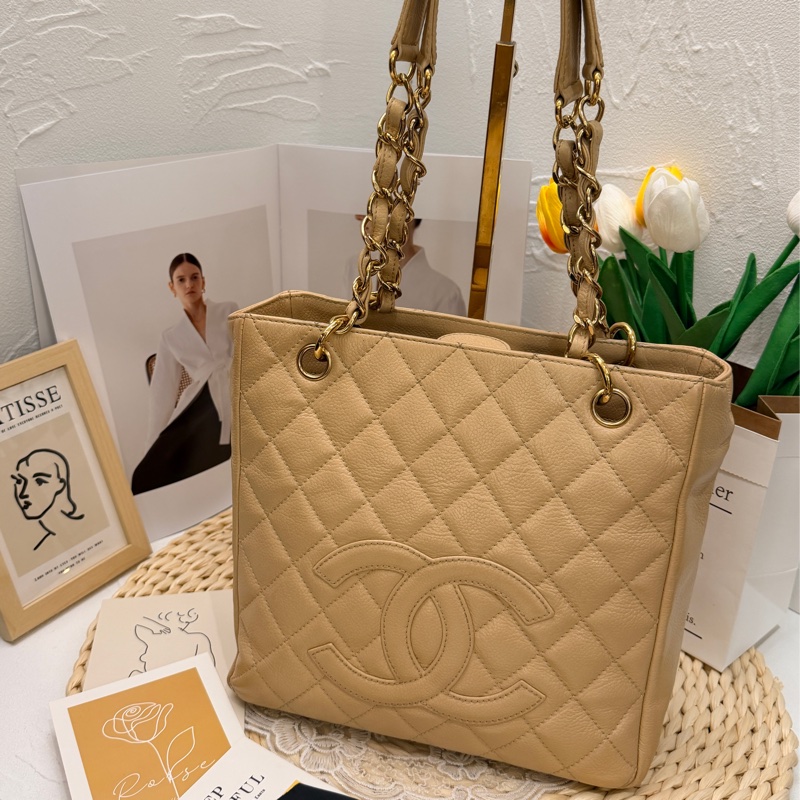Chanel PST小號托特 - 米色-0