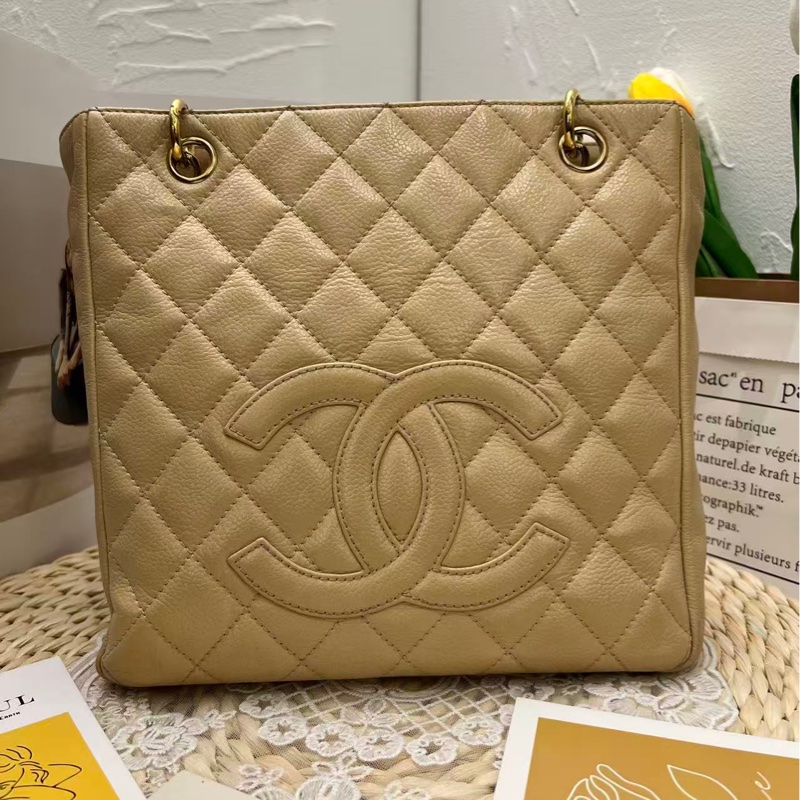 Chanel PST小號托特 - 米色-5