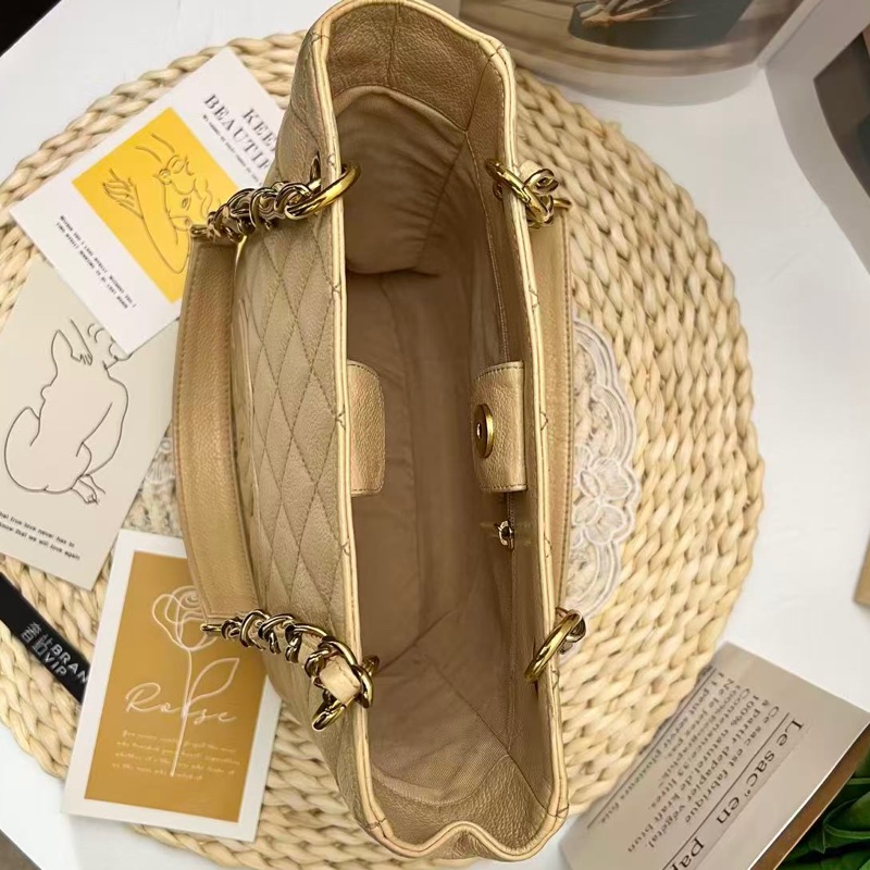 Chanel PST小號托特 - 米色-12