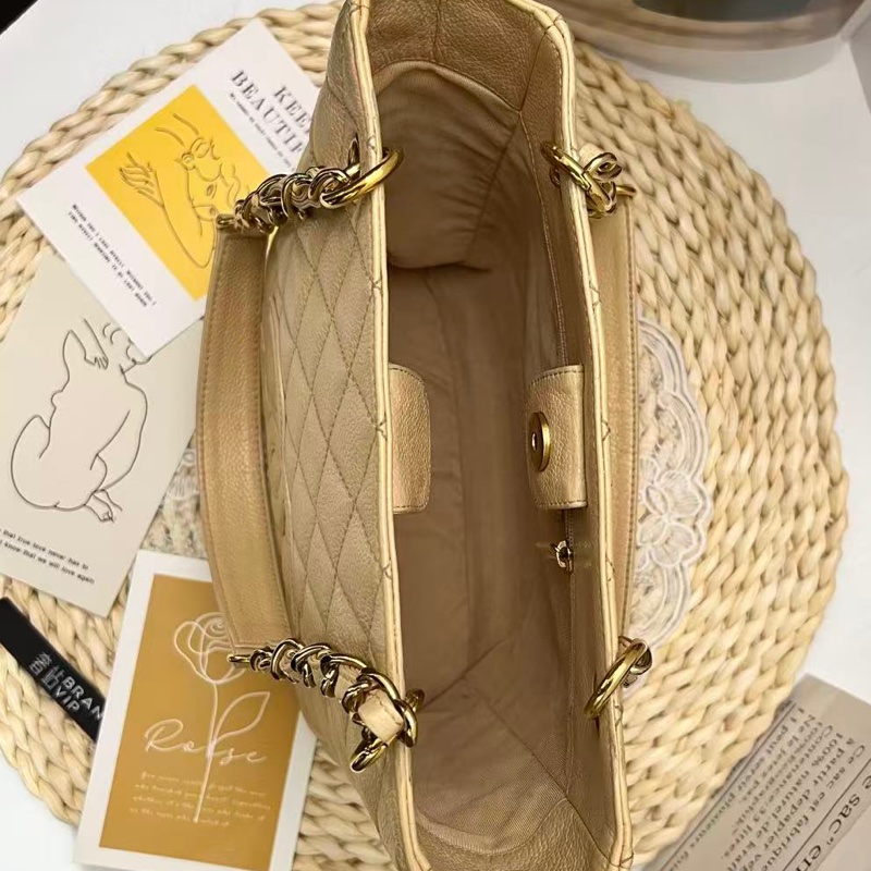 Chanel PST小號托特 - 米色-16