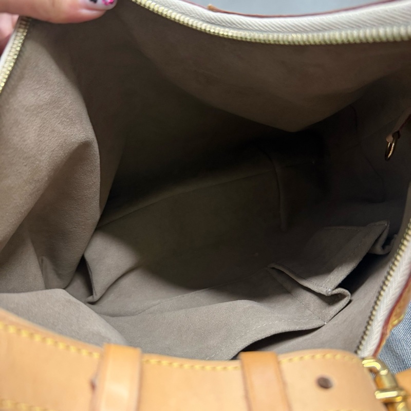 路易威登/Lv 黑三彩腋下包單肩包-7