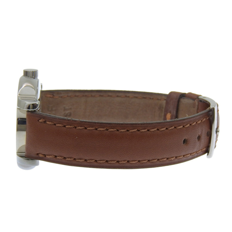 寶格麗 (Bulgari) Solo Tempo ST29SL 女士腕錶，精鋼錶殼搭配皮革錶帶，石英模擬指針，青銅色錶盤-3