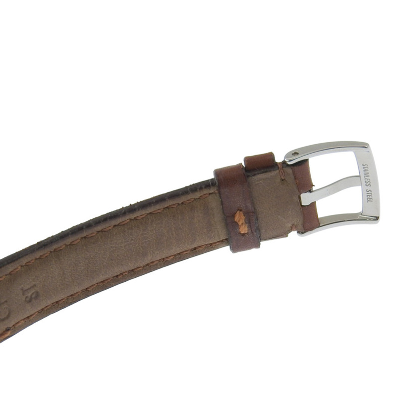 寶格麗 (Bulgari) Solo Tempo ST29SL 女士腕錶，精鋼錶殼搭配皮革錶帶，石英模擬指針，青銅色錶盤-6