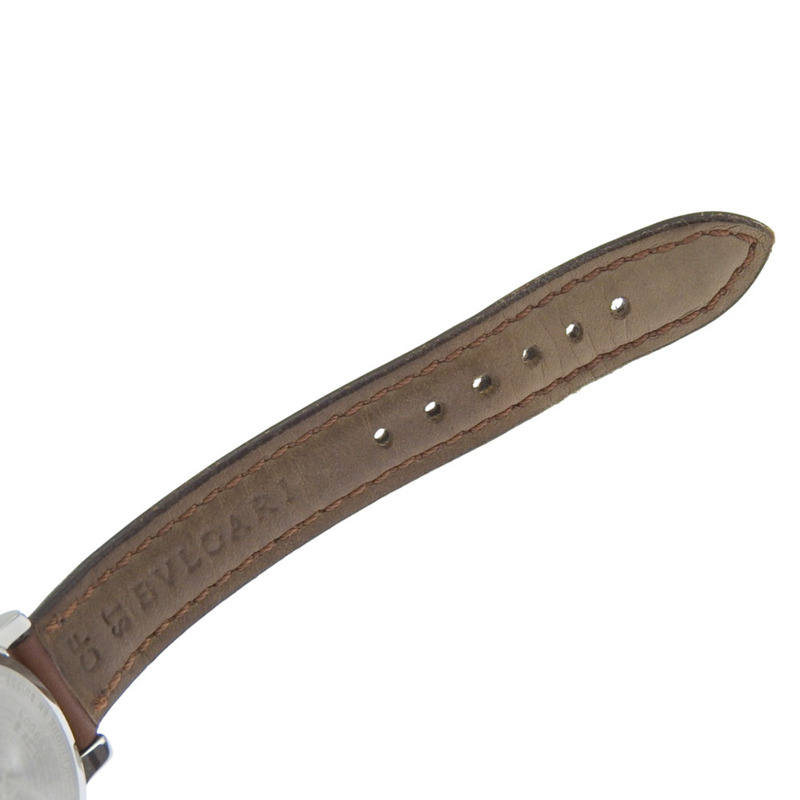 寶格麗 (Bulgari) Solo Tempo ST29SL 女士腕錶，精鋼錶殼搭配皮革錶帶，石英模擬指針，青銅色錶盤-7