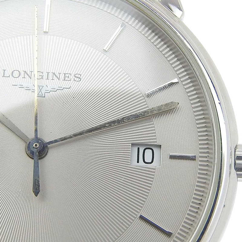 浪琴錶 Grand Classic L4.677.4 不鏽鋼石英類比腕錶，灰色錶盤 - 女士款-6